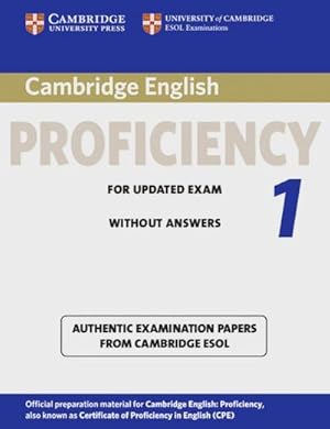 Bild des Verkufers fr Cambridge English Proficiency 1 for updated exam Student's Book without answers zum Verkauf von AHA-BUCH GmbH