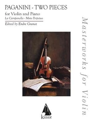 Bild des Verkufers fr Two Pieces: La Campanella and Moto Perpetu: Masterworks for Violin Series for Violin and Piano zum Verkauf von AHA-BUCH GmbH