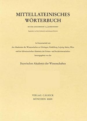 Seller image for Mittellateinisches Wrterbuch 31. Lieferung (dominium - efficientia) for sale by AHA-BUCH GmbH