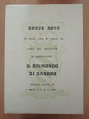 Imagen del vendedor de Breve nota di quel che si vede in casa del principe di Sansevero a la venta por librisaggi