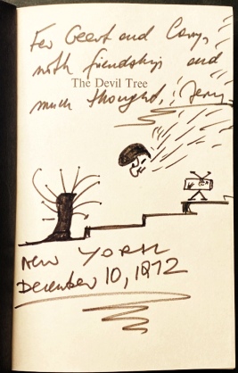 The Devil Tree. (With a handwritten dedication, illustrated with a self-portrait as a comet!).