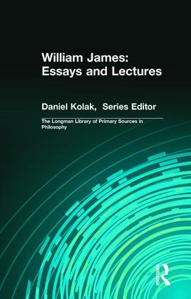 Bild des Verkufers fr James, W: William James: Essays and Lectures zum Verkauf von moluna
