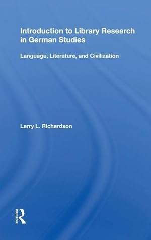 Imagen del vendedor de Richardson, L: Introduction to Library Research in German St a la venta por moluna