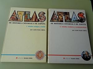 Immagine del venditore per Atlas de Historia Universal y de Espaa. Tomo 1: Edades antigua y media / Tomo 2: Edades moderna y contempornea venduto da GALLAECIA LIBROS