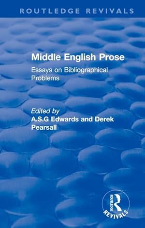Seller image for Middle English Prose for sale by moluna