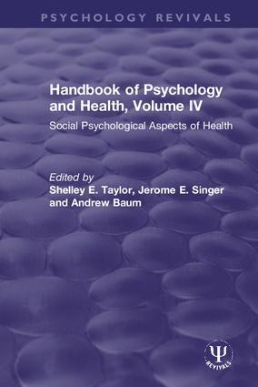 Seller image for Handbook of Psychology and Health, Volume IV for sale by moluna