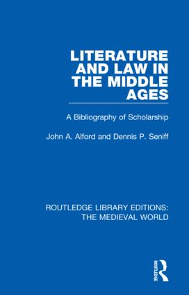 Seller image for Literature and Law in the Middle Ages for sale by moluna