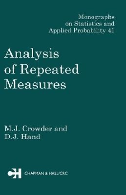 Immagine del venditore per Crowder, M: Analysis of Repeated Measures venduto da moluna