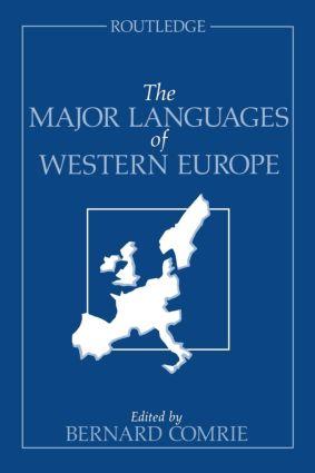 Seller image for Comrie, B: Major Languages of Western Europe for sale by moluna