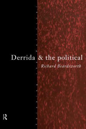 Immagine del venditore per Beardsworth, R: Derrida and the Political venduto da moluna