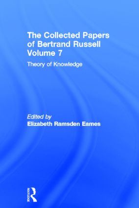 Seller image for The Collected Papers of Bertrand Russell, Volume 7 for sale by moluna