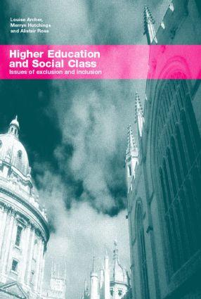 Imagen del vendedor de Archer, L: Higher Education and Social Class a la venta por moluna