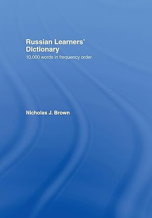 Imagen del vendedor de Brown, N: Russian Learners\ Dictionary a la venta por moluna