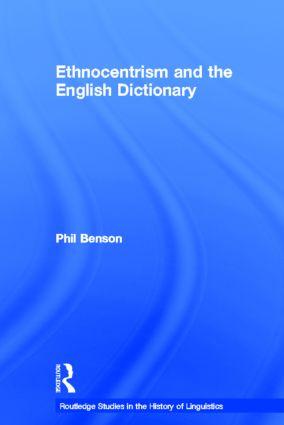 Seller image for Benson, P: Ethnocentrism and the English Dictionary for sale by moluna