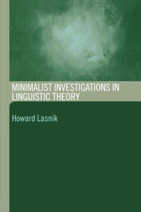 Seller image for Lasnik, H: Minimalist Investigations in Linguistic Theory for sale by moluna