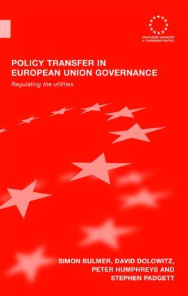 Bild des Verkufers fr Bulmer, S: Policy Transfer in European Union Governance zum Verkauf von moluna