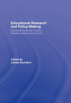 Bild des Verkufers fr Educational Research and Policy-Making zum Verkauf von moluna