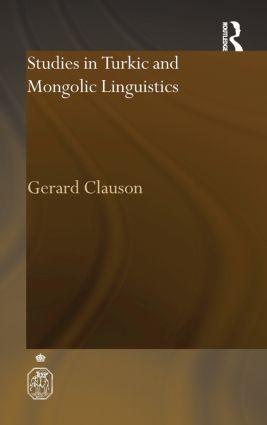 Seller image for Clauson, G: Studies in Turkic and Mongolic Linguistics for sale by moluna