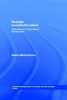 Seller image for Medushevsky, A: Russian Constitutionalism for sale by moluna