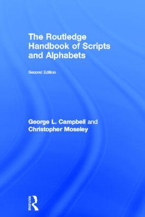 Bild des Verkufers fr Campbell, G: The Routledge Handbook of Scripts and Alphabets zum Verkauf von moluna