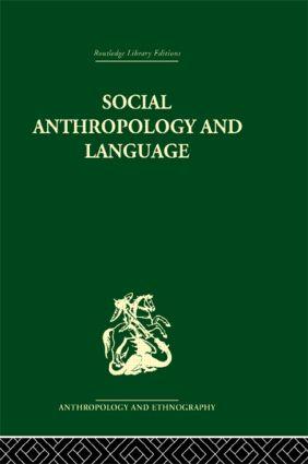 Bild des Verkufers fr Ardener, E: Social Anthropology and Language zum Verkauf von moluna