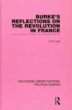 Seller image for Lock, F: Burke\ s Reflections on the Revolution in France (R for sale by moluna