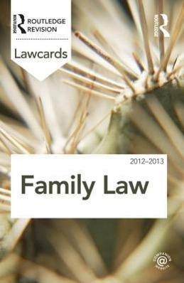 Bild des Verkufers fr Routledge: Family Lawcards 2012-2013 zum Verkauf von moluna