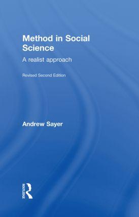 Seller image for Sayer, A: Method in Social Science for sale by moluna