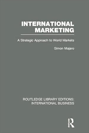 Seller image for Majaro, S: International Marketing (RLE International Busine for sale by moluna
