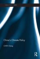 Bild des Verkufers fr Chen, G: China\ s Climate Policy zum Verkauf von moluna
