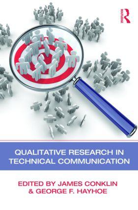 Imagen del vendedor de Qualitative Research in Technical Communication a la venta por moluna
