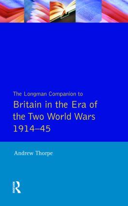 Seller image for Thorpe, A: Longman Companion to Britain in the Era of the Tw for sale by moluna