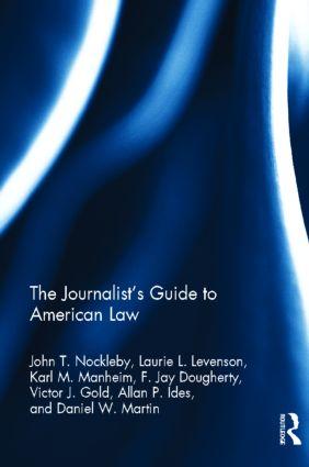 Bild des Verkufers fr Levenson, L: The Journalist\ s Guide to American Law zum Verkauf von moluna