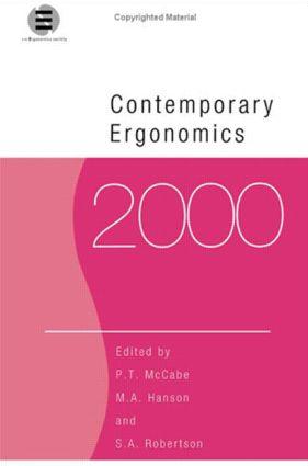 Immagine del venditore per Contemporary Ergonomics 2000 venduto da moluna