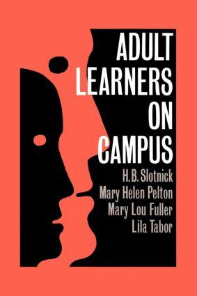 Imagen del vendedor de Slotnick, H: Adult Learners On Campus a la venta por moluna