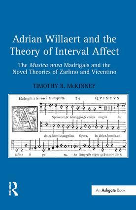 Bild des Verkufers fr McKinney, T: Adrian Willaert and the Theory of Interval Affe zum Verkauf von moluna