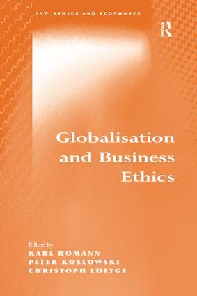 Immagine del venditore per Homann, K: Globalisation and Business Ethics venduto da moluna