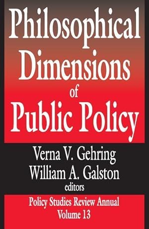 Seller image for Philosophical Dimensions of Public Policy for sale by moluna