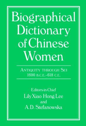 Immagine del venditore per Lee, L: Biographical Dictionary of Chinese Women: Antiquity venduto da moluna