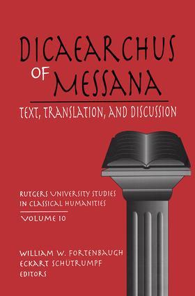 Seller image for DICAEARCHUS OF MESSANA for sale by moluna