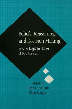 Bild des Verkufers fr Beliefs, Reasoning, and Decision Making zum Verkauf von moluna