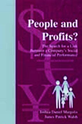 Immagine del venditore per Margolis, J: People and Profits? venduto da moluna