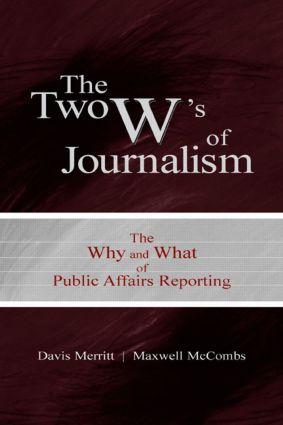 Imagen del vendedor de Merritt, D: The Two W\ s of Journalism a la venta por moluna