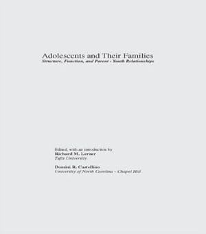 Seller image for Lerner, R: Adolescents and Their Families for sale by moluna