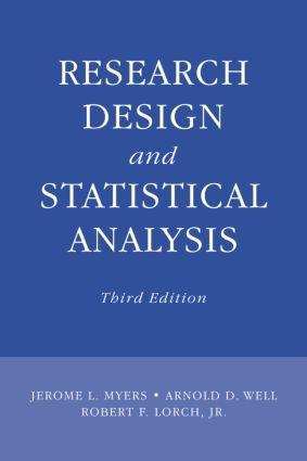 Bild des Verkufers fr Myers, J: Research Design and Statistical Analysis zum Verkauf von moluna