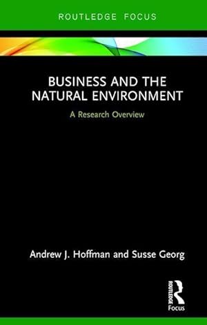 Imagen del vendedor de Hoffman, A: Business and the Natural Environment a la venta por moluna