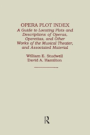 Imagen del vendedor de Studwell, W: Opera Plot Index a la venta por moluna