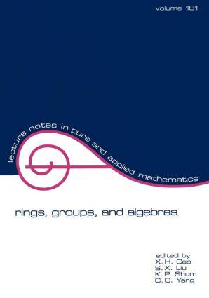 Seller image for Rings, Groups, and Algebras for sale by moluna