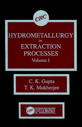 Immagine del venditore per Hydrometallurgy in Extraction Processes, Volume I venduto da moluna