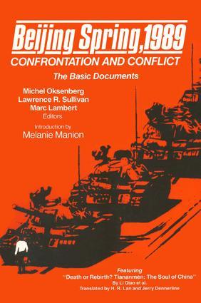 Image du vendeur pour Oksenberg, M: Beijing Spring 1989: Confrontation and Conflic mis en vente par moluna